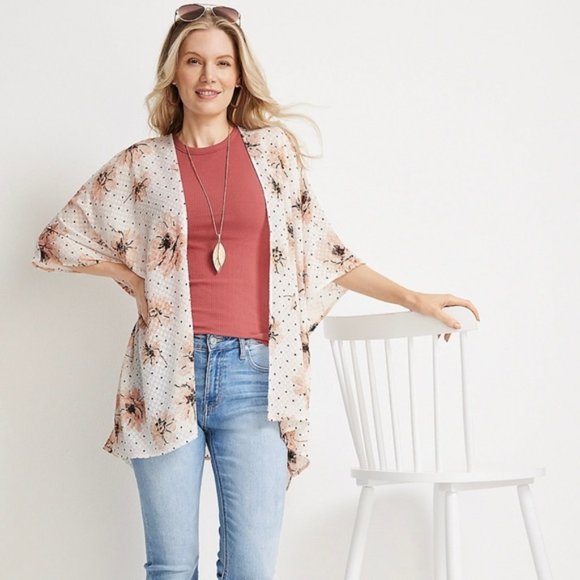 NEW! | Maurices Women’s Sheer Ombré Ruana / Kimono | One Size | NWT - Picture 2 of 16